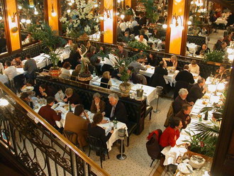 Brasserie Bofinger In The Rue De La Bastille, Paris, 1999 Oil On